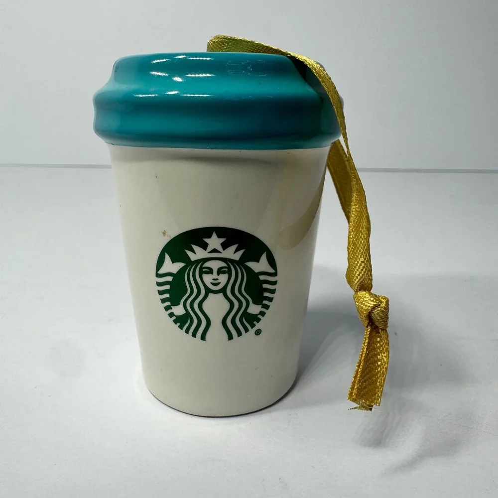 Starbucks Disneyland Park Happiest Place on Earth Ceramic Cup Ornament 2019 EUC